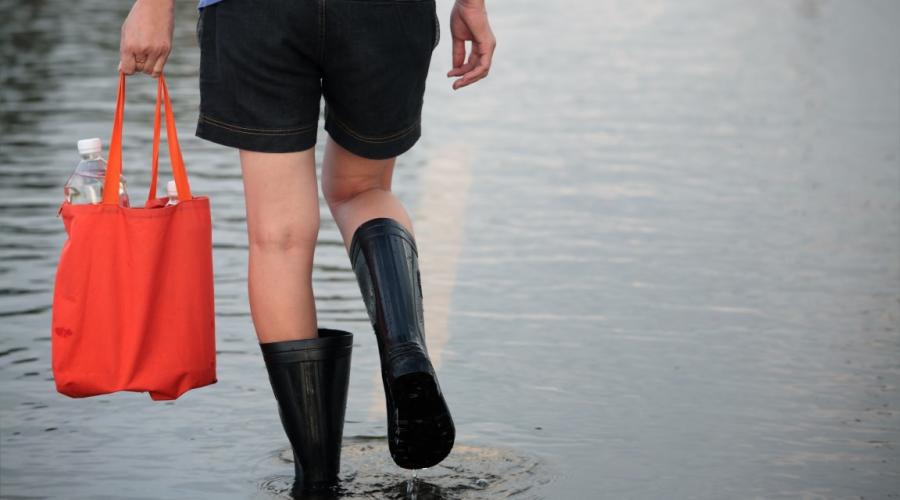 wateroverlast op straat