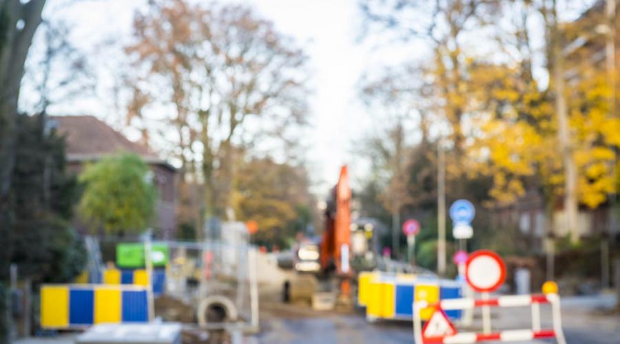 rioleringswerken door Aquafin